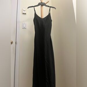 Oak + Fort Black Slip Dress NWT